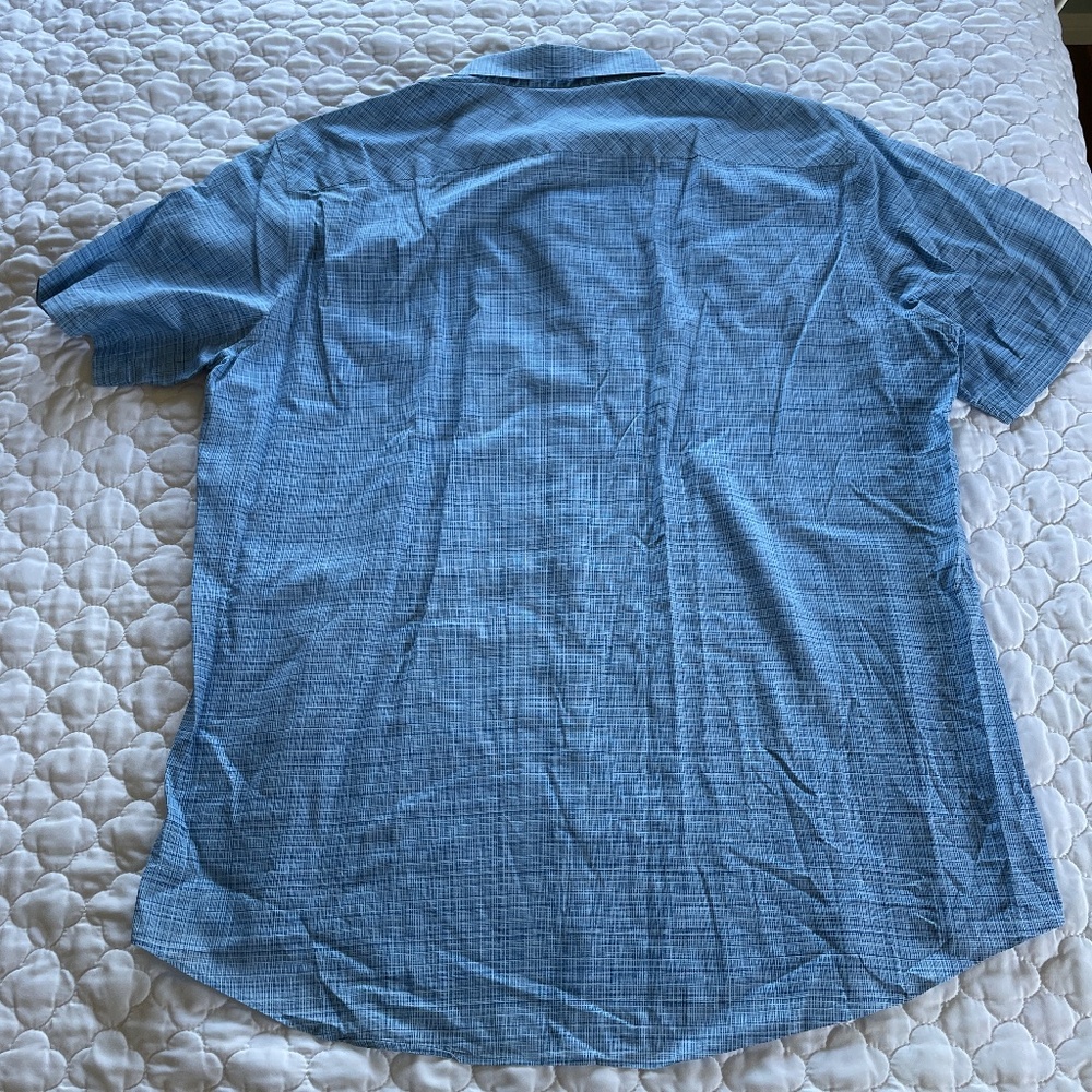 Zachary Prell Blue Short Sleeve Button Down Size Large - Picture 2 of 4